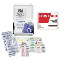 FIRST AID ONLY First Aid Kit and Housing: Gen Purpose, 1 People Served, 64 Components, Plastic (MPN 54626)