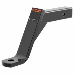 This CURT ball mount is a non-adjustable, corrosion-resistant towing accessory made from carbon steel with a powder-coated finish. Designed for Class III hitches, it accepts a 1-inch diameter ball shank for connecting trailers and equipment. Backed by a limited lifetime warranty (1 year finish, 1 year parts).