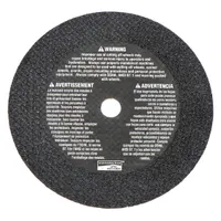 NORTON Abrasive Cut-Off Wheel: Type 1, 8" x 1/8" x 5/8", Aluminum Oxide, 24 Grit, Metal (MPN 07660789010)