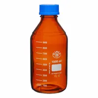 APPROVED VENDOR Media Bottle: 1 L, Screw-On, GL-45, 203 mm, Amber, Drip-Free Ring, Closure Included (MPN BMA1000)