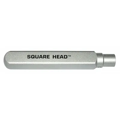 WYCO Square Vibrator Head: W995G1T, 12 7/8 in Overall Lg, 1 3/4 in Overall Wd - Replacement Heads for Concrete Vibrators