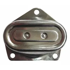 This gear cover is a replacement part for Dayton hoists, rated for 0.75 tons. It fits models 3TP92A, 3TP93A, and 3TP94A. The cover protects the gear assembly from debris in material handling applications.