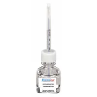 THERMCO Bottle Thermometer: -5°C to 15°C, +/-1.5°C, 30 mL Bottle Volume, Glycol (MPN ACCR0201BLST)
