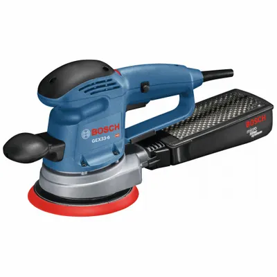 BOSCH Corded Sander: 6 in Dia, Random Orbital, Hook and Loop, 5/32 in Orbit, Variable Speed - Corded Disc Sanders