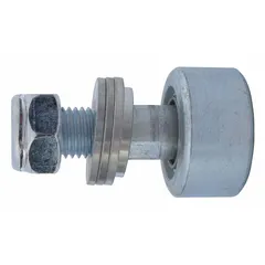 Steel roller kit accessory for Dayton platform lift trucks. Designed to replace rollers on compatible models to maintain smooth platform movement in material handling applications.