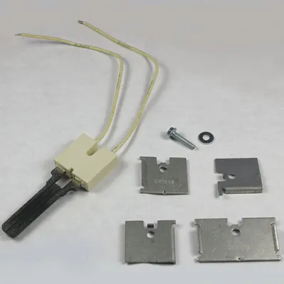 Robertshaw Hot Surface Igniter: OEM, Silicon Nitride, 15 1/2 in Lead Lg, 120V AC, Hardwired - Direct OEM Replacement Hot Surface Ignitors