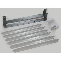 Steel louver in gray finish for directing airflow from hydronic wall and ceiling unit heaters. Overall dimensions 13 1/8 x 16-1/4 x 2-1/16 inches (H x W x D). Used to control air distribution in heating applications.
