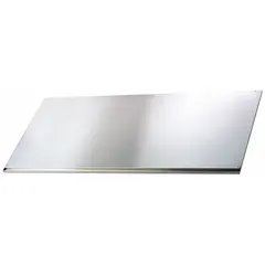 This stainless steel work surface is designed for use with Purifier Vertical Clean Benches. It measures 36 inches in overall length, 29 inches in overall width, and 13/16 inches in thickness. The surface does not include a cup sink cut-out. Suitable for laboratory procedures requiring a clean, controlled environment.