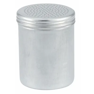 VOLLRATH Shaker With Handle: For Salt/Spices/Sugar Food Type, 10 oz Capacity, Aluminum Body - Shakers with Handles & Tops