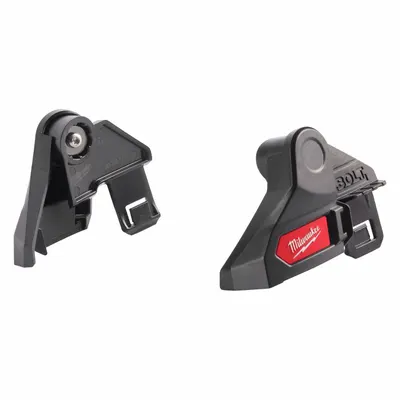 MILWAUKEE Face Shield Bracket: Slotted Attachment Type, ABS Plastic/Polycarbonate - Milwaukee Hard Hat Adapters for Face Shields