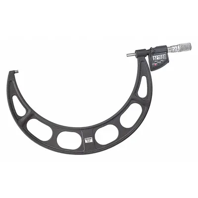 STARRETT 733.1MEXFLZ-50 Digital Outside Micrometer, 25-50 mm, Inch/Metric, IP67 - Micrometers with SPC Output for Harsh Environments