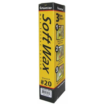 FAST CAP Soft Wax Filler Stick, Black, 1 oz, Sandable - Wax Blend Sticks