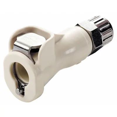 COLDER Quick Connection Coupling: Straight, 5/32 in ID x 1/4 in OD Size - Polypropylene Quick-Disconnect Tube Fittings