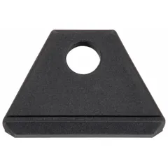 This sliding tool hanger is made of polyamide with an unfinished black finish. It is compatible with Fath 10 Series and 20 Series structural framing systems. Designed for organizing tools in industrial workstations, assembly lines, and maintenance areas. Fasteners are not included.