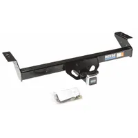 Steel step bumper hitch with powder-coated finish. Designed for Toyota Tacoma, supports 5,000 lb gross trailer weight and 500 lb tongue weight. No drilling required for installation