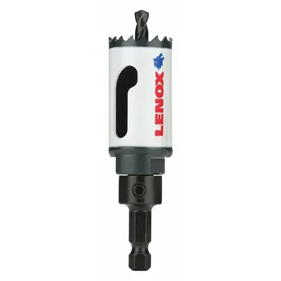 LENOX Hole Saw: 1 1/8 in Saw Dia., 4/5 Teeth per Inch, 1 7/8 in Max. Cutting Dp - Multi-Material-Cutting Hole Saws with Attached Arbor