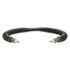 Replacement heating element for HVACR heaters and heat exchangers. Rated 2500W at 240V. Compatible with models 1RKT2A, 1RKT5A, and 1RKU2A. Small diameter design for use in commercial and industrial heating systems.