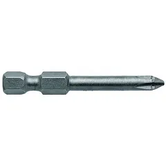 Impact-rated #2 Phillips (PH2) bit with ACR (Anti-Cam-Out Rib) geometry to reduce slippage during high-torque fastening. Hex shank for secure fit in impact drivers. Sold as a 5-pack. Suitable for driving screws in assembly and construction applications.