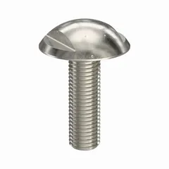Truss head panel screw with spanner drive, M6x1.00 thread, 20 mm length, 10 mm width across flats. Made from 316 stainless steel with plain finish. Suitable for hygienic panel fastening in environments requiring corrosion resistance and easy cleaning.