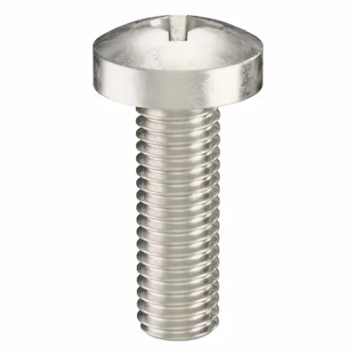 USA INDUSTRIALS Machine Screw: M8x1.25 Thread Size, 25 mm Lg, 316, Stainless Steel, Plain - Pan Head Machine Screws