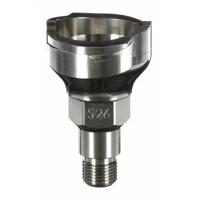 3M PPS S26 Stainless Steel Spray Gun Cup Adapter, M11x1.0 Thread - Adapters for Spray Gun Cups