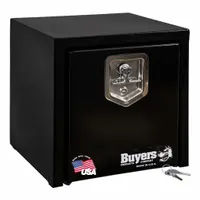 BUYERS PRODUCTS Underbody: Underbody Truck Box, Single Drop-Down Door Door, 15 in Overall Dp, Black (MPN 1703320)