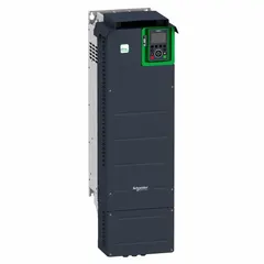 The SCHNEIDER Altivar ATV930D30M3C is a compact variable frequency drive from the ATV900 series. It features three-phase output, rated at 40 hp, with an IP21 enclosure and no bypass. Suitable for controlling speed and torque of three-phase induction motors in industrial applications such as conveyors, pumps, and fans.