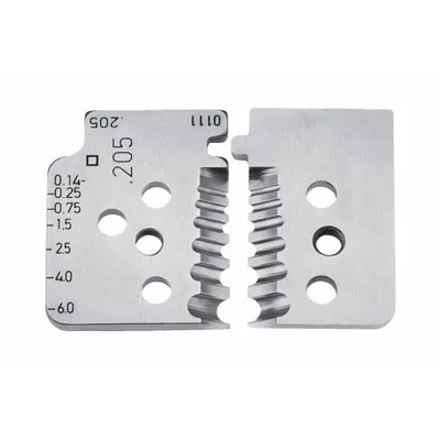 KNIPEX Blades for Automatic Wire Stripper: 1 3/4 in Overall Lg, Steel, Less than 6 in - Wire Stripper Replacement Blades