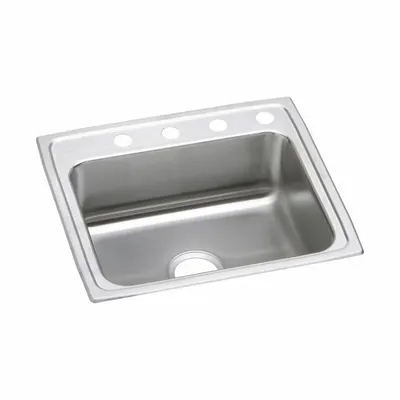 JUST MANUFACTURING One-Bowl Counter-Mounted Kitchen & Bar Sink - One-Bowl Counter-Mounted Kitchen & Bar Sinks without Faucets