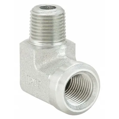 AEROQUIP Hydraulic Hose Adapter: 1/8 in x 1/8 in Fitting Size, Male x Female, NPTF x NPTF - NPTF-to-NPTF Steel Hydraulic Hose Adapters