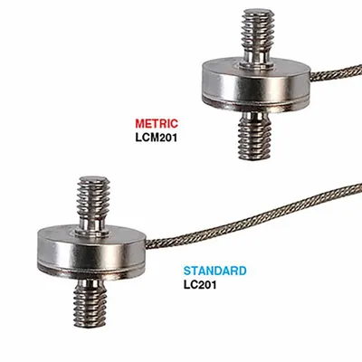 OMEGA Sub Mini Compression Load Cell: 25 lbf Load Cell Capacity, Compression/Tension - Inline Load Cells