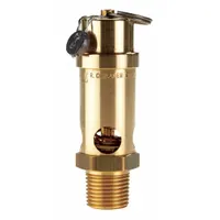 CONRADER Safety Valve: Soft Seat, 1/2 in (M)NPT Inlet (In.), 1/2 in (F)NPT Outlet (In.), Brass (MPN SRV530-1/2-CE-225)