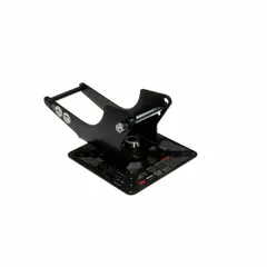 Steel bracket anchor for tie-off use on inclined wood roofs. Reinstallable design supports SRL bracket mounting. Suitable for concrete/wood and flat/inclined roofs. 420 lb capacity.