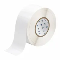 Pre-Cut Label Stock Roll: 1 1/4 in x 2 3/4 in, Acrylic, Aggressive Adhesive/Permanent Adhesive (MPN THT-7-423-3)
