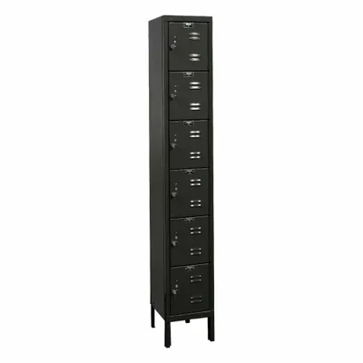 HALLOWELL 6-Tier Louvered Metal Box Locker - Louvered Metal Box Lockers