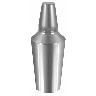 ITI Cobbler Shaker: 8 fl oz Capacity, 6 1/2 in Overall Ht, 3 Pieces, Stainless Steel - Furnishings, Appliances and Hospitality