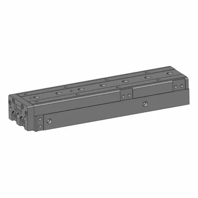 SMC Slide Table: 150 mm Stroke Lg, 20 mm Bore Dia, Mfr Part # MXS20L-150, MXSL Series - Pneumatic Slide Tables