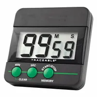 TRACEABLE Digital Timer: Memory Recall, 1/2 in x 2 1/2 in x 2 1/2 in, 1/2 in Overall Dp, LCD (MPN 5028)