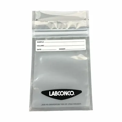 LABCONCO Sanitary Zipper-Seal Bag, 4 in x 6 in x 10 in - Freeze Dryer Accessories