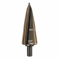 MILWAUKEE Step Drill Bit: 7/8" to 1-1/8", Cobalt, 3-Flats Shank (MPN 48-89-9289)
