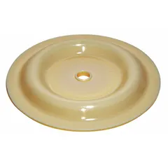 Replacement diaphragm for industrial pumps, made of Hytrel material. Sized at 1 inch for pump compatibility. Rated for operating temperatures from 0°F to 248°F. Suitable for fluid-handling systems requiring chemical resistance and flexibility.