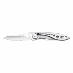 This manually-opening folding knife features a drop-point blade and an aluminum handle. With a closed length of 3 1/2 in and an overall length of 5 3/4 in, it is suited for everyday carry, outdoor tasks, and light utility work such as cutting and slicing.