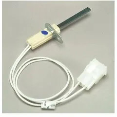 Hot surface igniter for gas-fired furnaces and heating systems. Generates high heat to ignite the gas burner, ensuring reliable startup. Used in residential and light commercial HVAC applications where direct-spark or intermittent pilot is not employed.