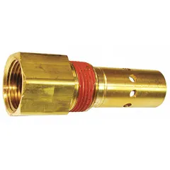 This check valve from CHICAGO PNEUMATIC is designed for pneumatic systems, allowing air or gas flow in one direction only to prevent backflow. It features a 3/4 inch connection size and is suitable for use in industrial air compressors, piping networks, and automation equipment to protect components and maintain system pressure.