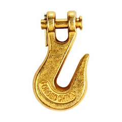 Alloy steel grab hook with Grade 70 rating for use with grade 70 chain. Narrow-opening design fits tight chain links for secure connections. Working load limit of 4,700 lb. Material thickness of 7/8 in. Suitable for overhead lifting, towing, and rigging applications.