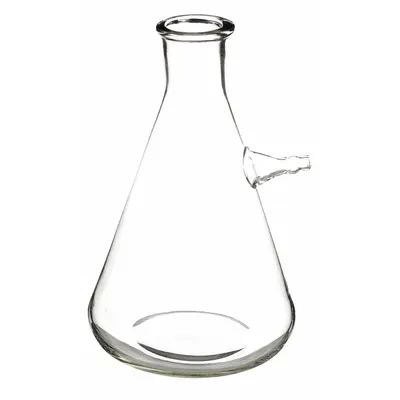 OEM Boiling Flask: 1 L, Colorless, Conical, 235 mm Overall Ht - Glass Filtering Flasks
