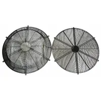 Fan guard set designed to protect personnel from rotating fan blades in HVACR and industrial ventilation systems. Commonly installed on commercial exhaust fans, condenser units, and air-handling equipment to meet safety requirements while allowing airflow