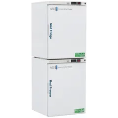 This pharmacy refrigerator-freezer provides 5.2 cu ft of refrigerator capacity for storing temperature-sensitive medications, vaccines, and biological samples. It features a swing solid door with a right hinge and manual defrost, suitable for clinical and laboratory settings requiring precise temperature control.