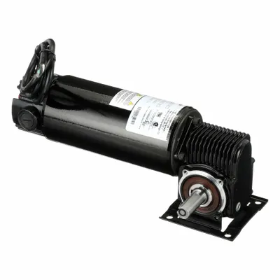 Dayton Gearmotor: Right Angle, 90V DC, TENV, 180 RPM, 55 in-lb Max Torque, 10:1 - Right Angle DC Gearmotors
