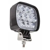 MAXXIMA Vehicle Work Light: Square, Flood, LED, Bracket, Blunt Cut Wires, Universal, Surface Mount (MPN MWL-16-A)